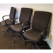 ReAlign Grey High Back Adjustable Meeting Chair with Fixed Arms